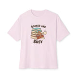 Booked and Busy Unisex Oversized Boxy Tee