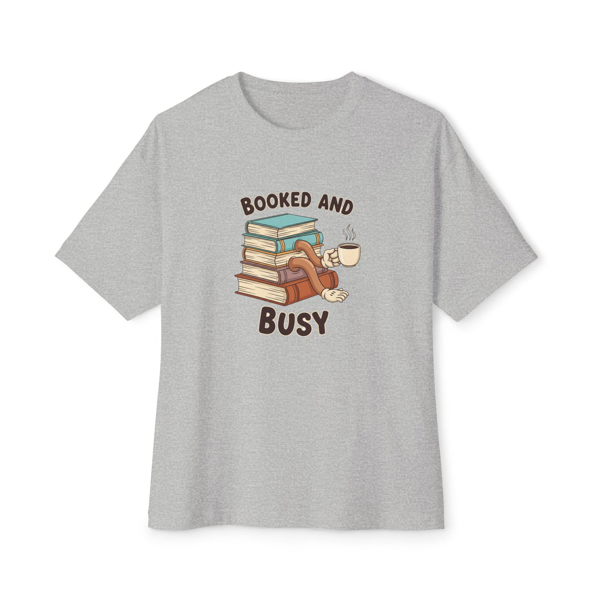 Booked and Busy Unisex Oversized Boxy Tee