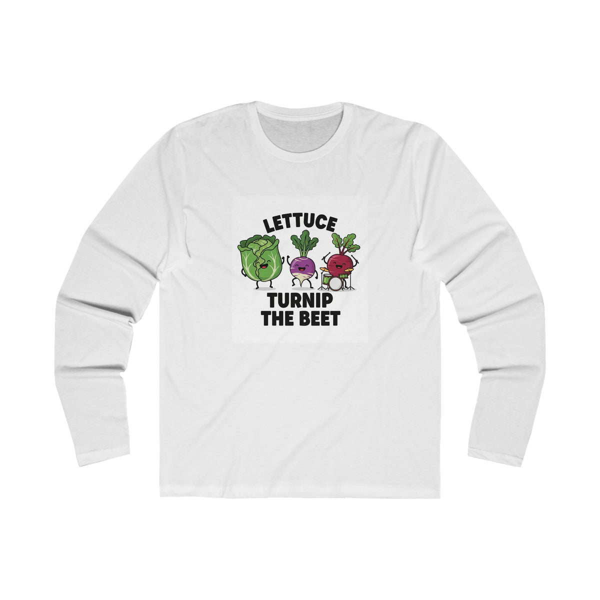 Funny Vegetable Graphic Long Sleeve Tee