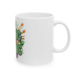 Vibing with Aliens Ceramic Mug