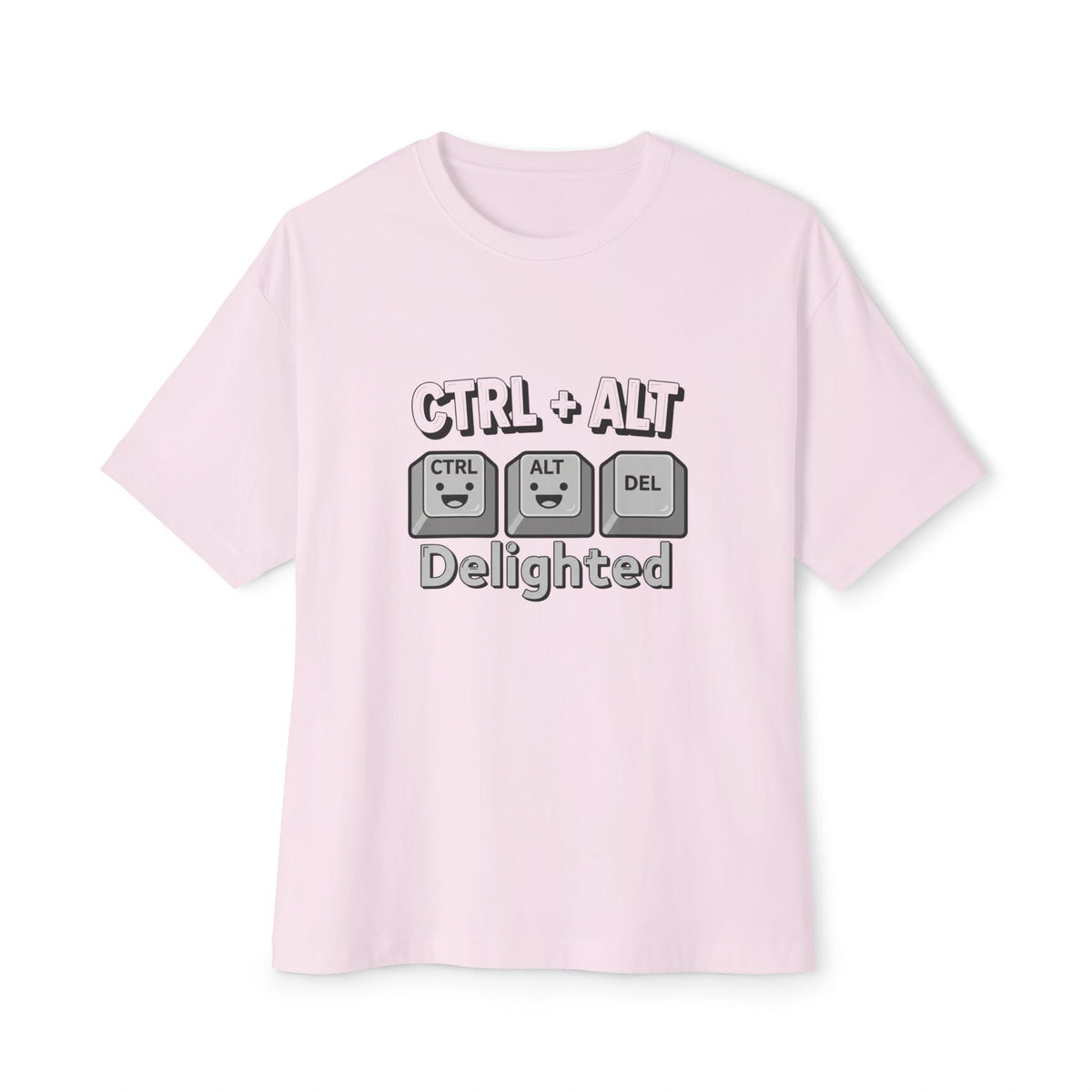 CTRL ALT DEL Delighted Boxy Tee