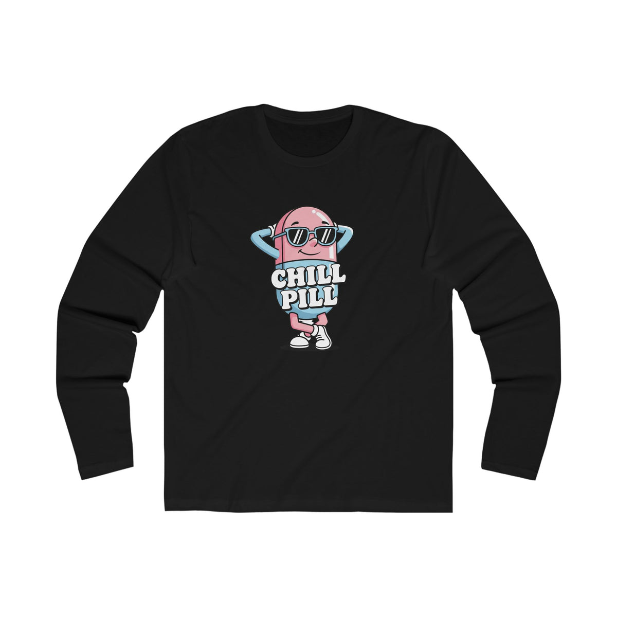 Chill Pill Men's Long Sleeve Crew Tee