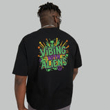 Vibing with Aliens Oversized Tee