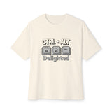 CTRL ALT DEL Delighted Boxy Tee