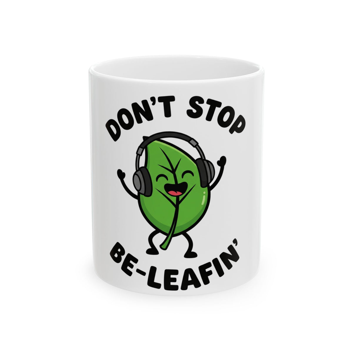 Whimsical Leafy Ceramic Mug