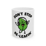 Whimsical Leafy Ceramic Mug