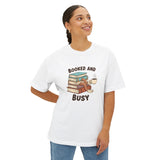 Booked and Busy Unisex Oversized Boxy Tee